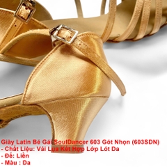 Giày Latin Nữ SoulDancer 603 Gót Nhọn (603SDN) - Da.