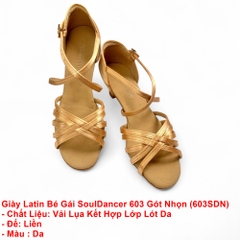 Giày Latin Nữ SoulDancer 603 Gót Nhọn (603SDN) - Da.