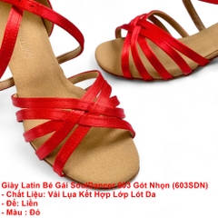 Giày Latin Nữ SoulDancer 603 Gót Nhọn (603SDN) - Đỏ.