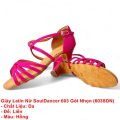 Giày Latin Nữ SoulDancer 603 Gót Nhọn (603SDN) - Hồng