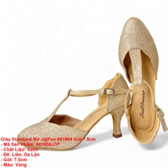 Giày Standard Nữ JigFoo 681904 Gót 7.5cm (681904J7P) - Vàng Kim
