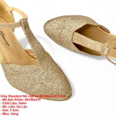 Giày Standard Nữ JigFoo 681904 Gót 7.5cm (681904J7P) - Vàng Kim