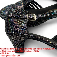 Giày Standard Nữ JigFoo 682908 Gót 3.5cm (682908J3P) - Đen