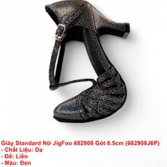 Giày Standard Nữ JigFoo 682908 Gót 6.5cm (682908J6P) - Đen