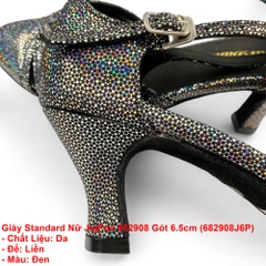 Giày Standard Nữ JigFoo 682908 Gót 6.5cm (682908J6P) - Đen