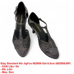 Giày Standard Nữ JigFoo 682908 Gót 6.5cm (682908J6P) - Đen