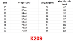 (Doubl) Quần Nữ (K209) - Đen + Size