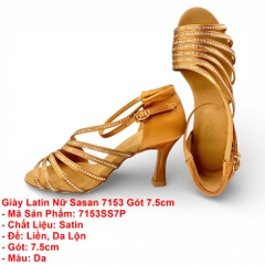Giày Latin Nữ Sasan 7153 Gót 7.5cm (7153SS7P) - Da