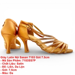 Giày Latin Nữ Sasan 7153 Gót 7.5cm (7153SS7P) - Da