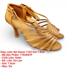 Giày Latin Nữ Sasan 7153 Gót 7.5cm (7153SS7P) - Da
