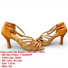 Giày Latin Nữ Sasan 7153 Gót 7.5cm (7153SS7P) - Da