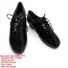 Giày Latin Nam Sasan 7710 (7710SS) - Đen Bóng
