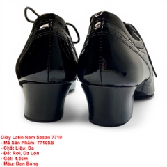 Giày Latin Nam Sasan 7710 (7710SS) - Đen Bóng