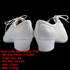 Giày Latin Nam Sasan 7712, Size 38-45 (7712SS) - Trắng