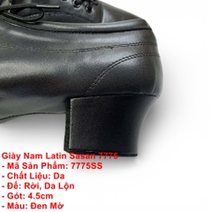 Giày Nam Latin Sasan 7775 (7775SS) - Đen Mờ