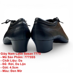 Giày Nam Latin Sasan 7775 (7775SS) - Đen Mờ
