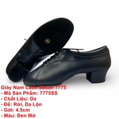 Giày Nam Latin Sasan 7775 (7775SS) - Đen Mờ