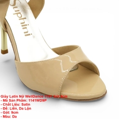 Giày Latin Nữ WellDance 1141 Gót 9cm (1141WD9P) - Da