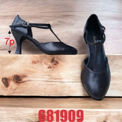 Giày Standard Nữ JigFoo 681909 Gót 7.5cm (681909J7P) - Đen