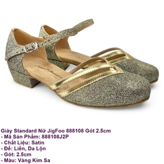 Giày Standard Nữ JigFoo 888108 Gót 2.5cm (888108J2P) - Vàng Kim Sa