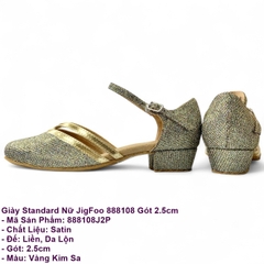 Giày Standard Nữ JigFoo 888108 Gót 2.5cm (888108J2P) - Vàng Kim Sa