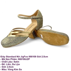 Giày Standard Nữ JigFoo 888108 Gót 2.5cm (888108J2P) - Vàng Kim Sa