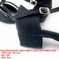 Giày Standard Nữ JigFoo 888111 Gót 2.5cm (888111J2P) - Đen