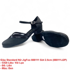 Giày Standard Nữ JigFoo 888111 Gót 2.5cm (888111J2P) - Đen