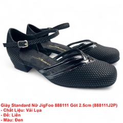 Giày Standard Nữ JigFoo 888111 Gót 2.5cm (888111J2P) - Đen
