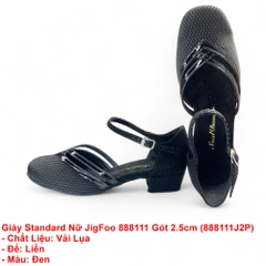 Giày Standard Nữ JigFoo 888111 Gót 2.5cm (888111J2P) - Đen