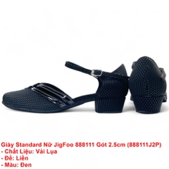 Giày Standard Nữ JigFoo 888111 Gót 2.5cm (888111J2P) - Đen
