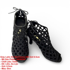 Giày Latin Nữ WellDance 890 Gót 6.5cm (890WD6P) - Đen