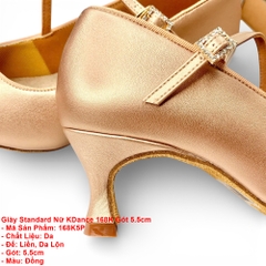 Giày Standard Nữ KDance 168K Gót 5.5cm (168K5P) - Đồng