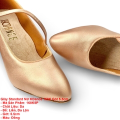 Giày Standard Nữ KDance 168K Gót 5.5cm (168K5P) - Đồng