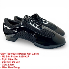 Giày Tập 9235 KDance Gót 2.0cm (9235K2P) - Đen Bóng
