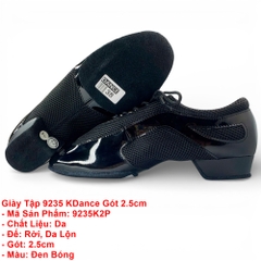 Giày Tập 9235 KDance Gót 2.0cm (9235K2P) - Đen Bóng