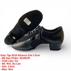 Giày Tập 9235 KDance Gót 3.5cm (9235K3P) - Đen + Size