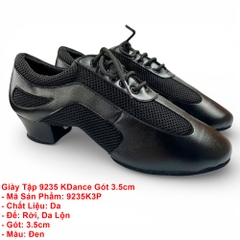 Giày Tập 9235 KDance Gót 3.5cm (9235K3P) - Đen + Size