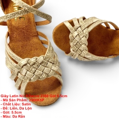 Giày Latin Nữ KDance 2360 Gót 5.5cm (2360K5P) - Da Rắn