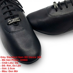 Giày Standard Nam BD Dance 309 (309BD) - Đen Mờ