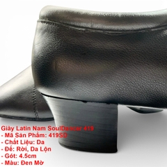 Giày Latin Nam SoulDancer 419 (419SD) - Đen Mờ