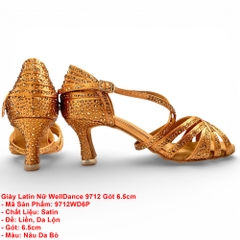Giày Latin Nữ WellDance 9712 Gót 6.5cm (9712WD6P) - Nâu Da Bò