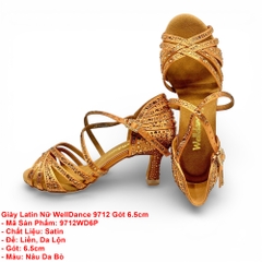 Giày Latin Nữ WellDance 9712 Gót 6.5cm (9712WD6P) - Nâu Da Bò