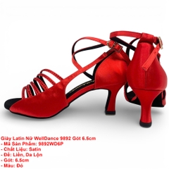 Giày Latin Nữ WellDance 9892 Gót 6.5cm (9892WD6P) - Đỏ