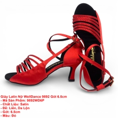 Giày Latin Nữ WellDance 9892 Gót 6.5cm (9892WD6P) - Đỏ