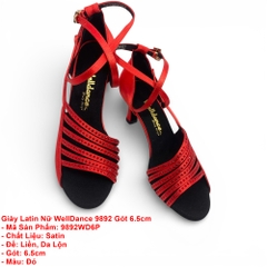 Giày Latin Nữ WellDance 9892 Gót 6.5cm (9892WD6P) - Đỏ