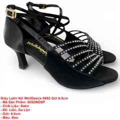 Giày Latin Nữ WellDance 9892 Gót 6.5cm (9892WD6P) - Đen