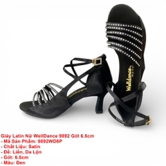 Giày Latin Nữ WellDance 9892 Gót 6.5cm (9892WD6P) - Đen