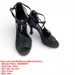 Giày Latin Nữ WellDance 9892 Gót 8.0cm (9892WD8P) - Đen