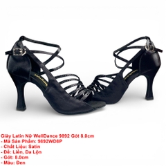 Giày Latin Nữ WellDance 9892 Gót 8.0cm (9892WD8P) - Đen